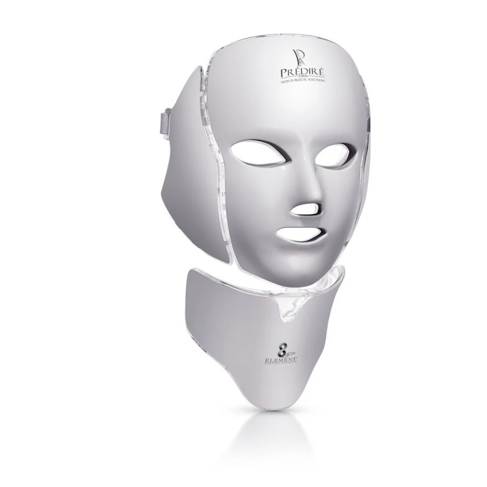 LED Facial Mask in Silver - Rejuvenating Light Therapy